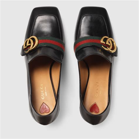 gucci loafers style|gucci heeled loafer.